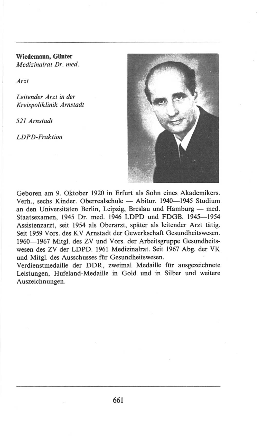 Volkskammer (VK) der Deutschen Demokratischen Republik (DDR), 6. Wahlperiode 1971-1976, Seite 661 (VK. DDR 6. WP. 1971-1976, S. 661)