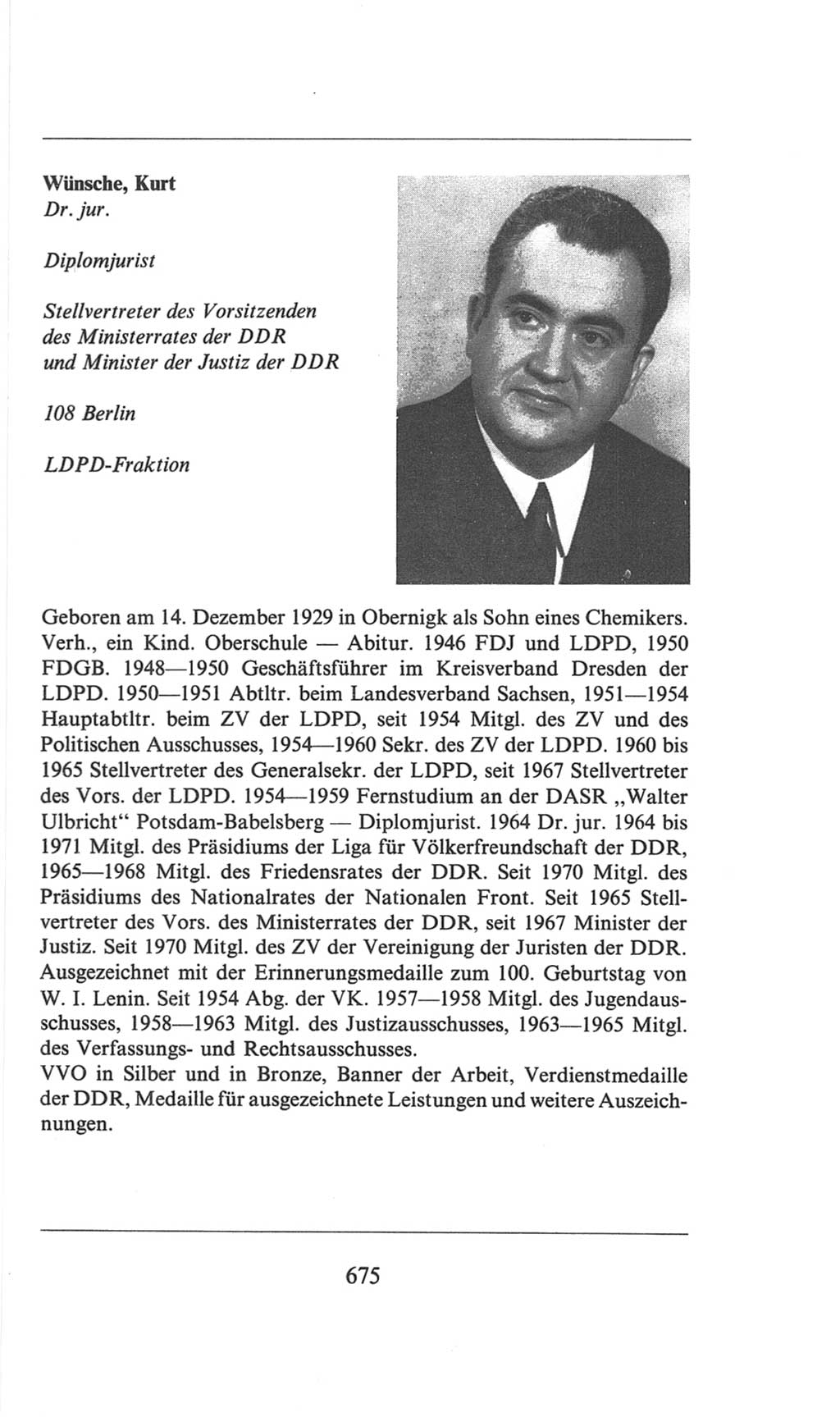 Volkskammer (VK) der Deutschen Demokratischen Republik (DDR), 6. Wahlperiode 1971-1976, Seite 675 (VK. DDR 6. WP. 1971-1976, S. 675)