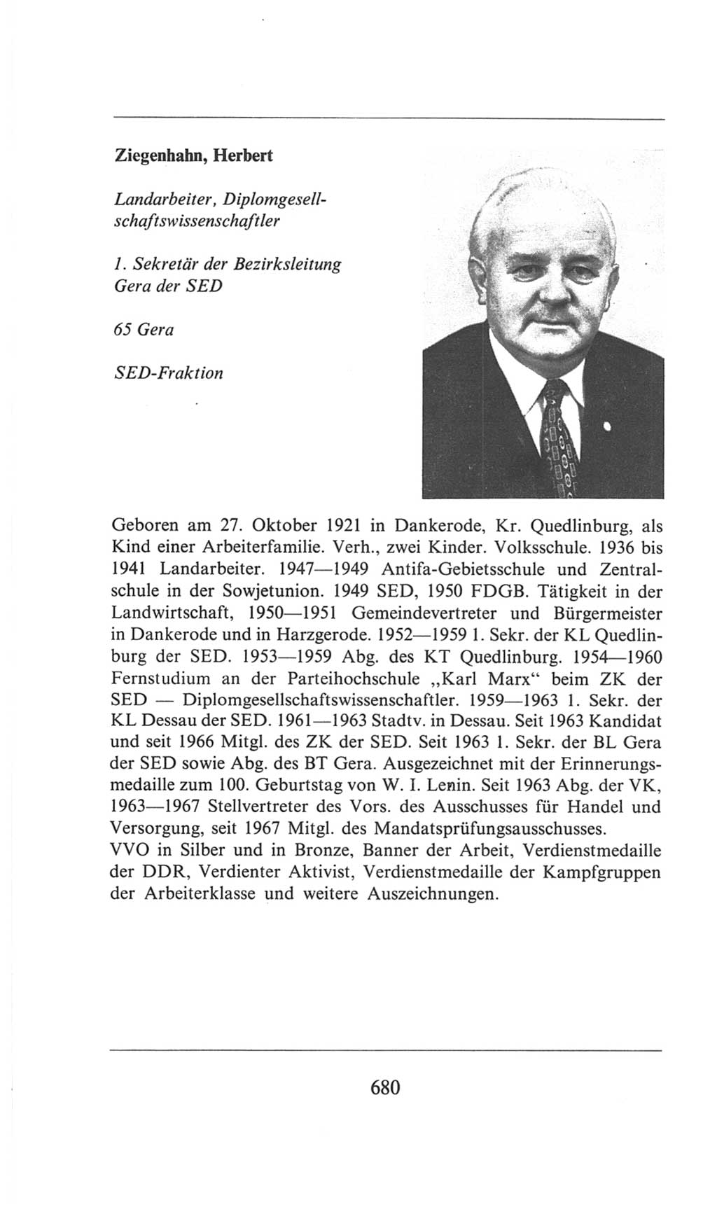 Volkskammer (VK) der Deutschen Demokratischen Republik (DDR), 6. Wahlperiode 1971-1976, Seite 680 (VK. DDR 6. WP. 1971-1976, S. 680)