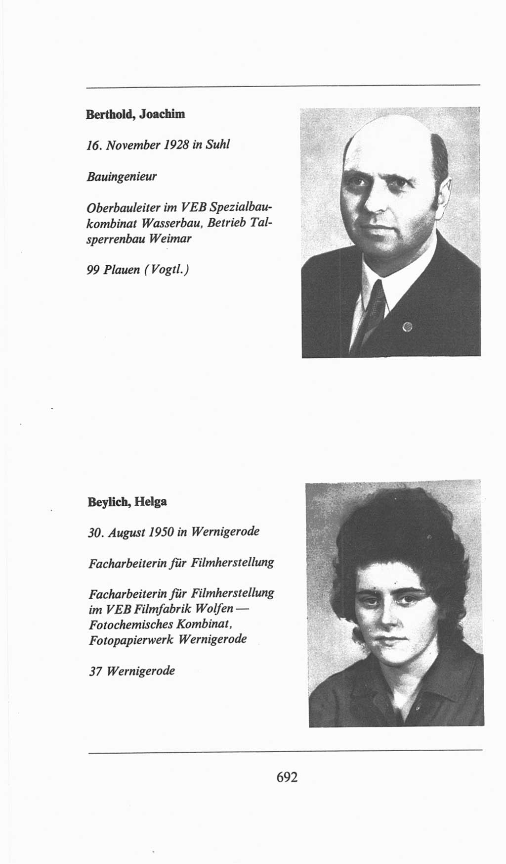 Volkskammer (VK) der Deutschen Demokratischen Republik (DDR), 6. Wahlperiode 1971-1976, Seite 692 (VK. DDR 6. WP. 1971-1976, S. 692)