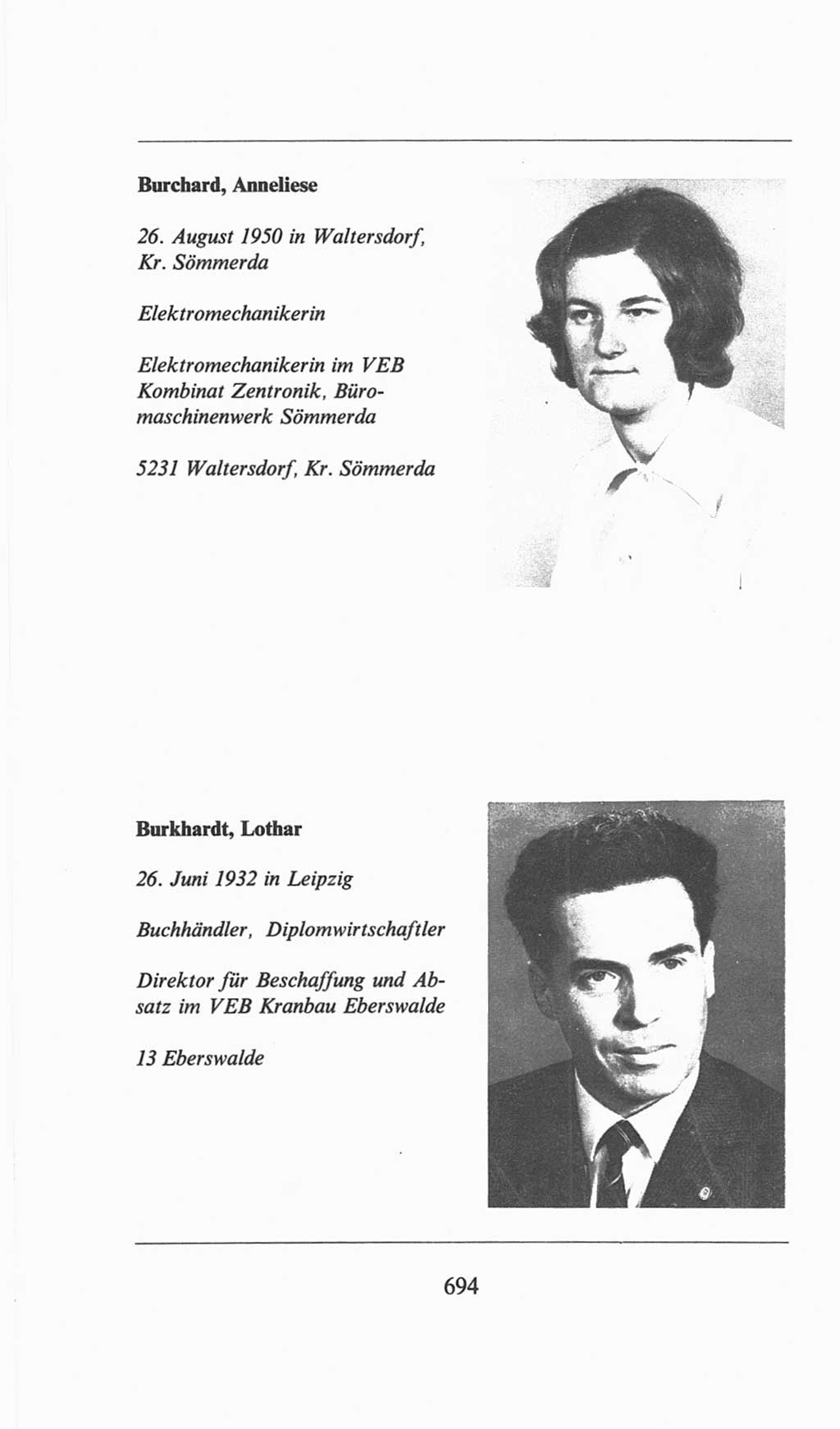 Volkskammer (VK) der Deutschen Demokratischen Republik (DDR), 6. Wahlperiode 1971-1976, Seite 694 (VK. DDR 6. WP. 1971-1976, S. 694)