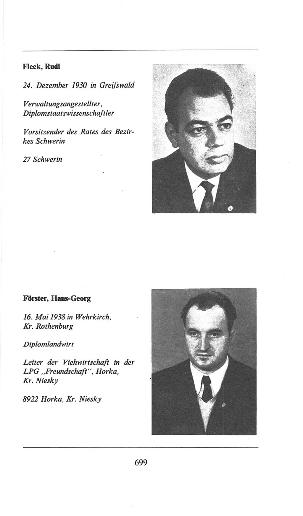 Volkskammer (VK) der Deutschen Demokratischen Republik (DDR), 6. Wahlperiode 1971-1976, Seite 699 (VK. DDR 6. WP. 1971-1976, S. 699)