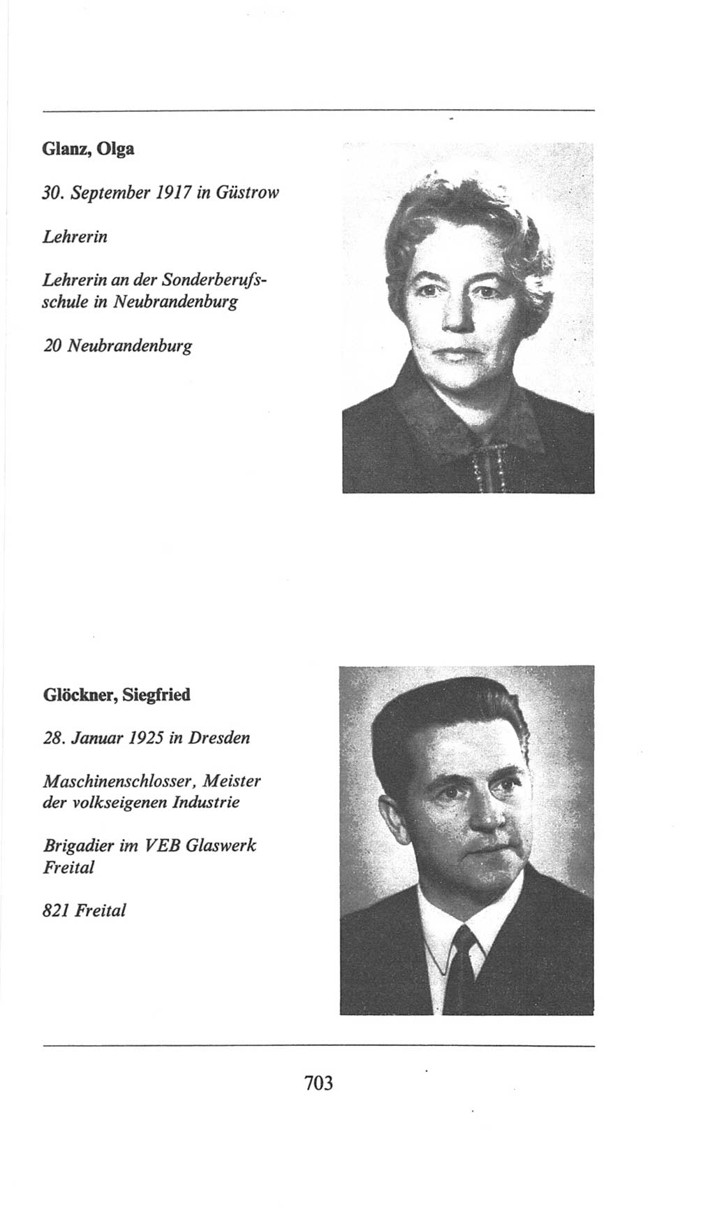 Volkskammer (VK) der Deutschen Demokratischen Republik (DDR), 6. Wahlperiode 1971-1976, Seite 703 (VK. DDR 6. WP. 1971-1976, S. 703)