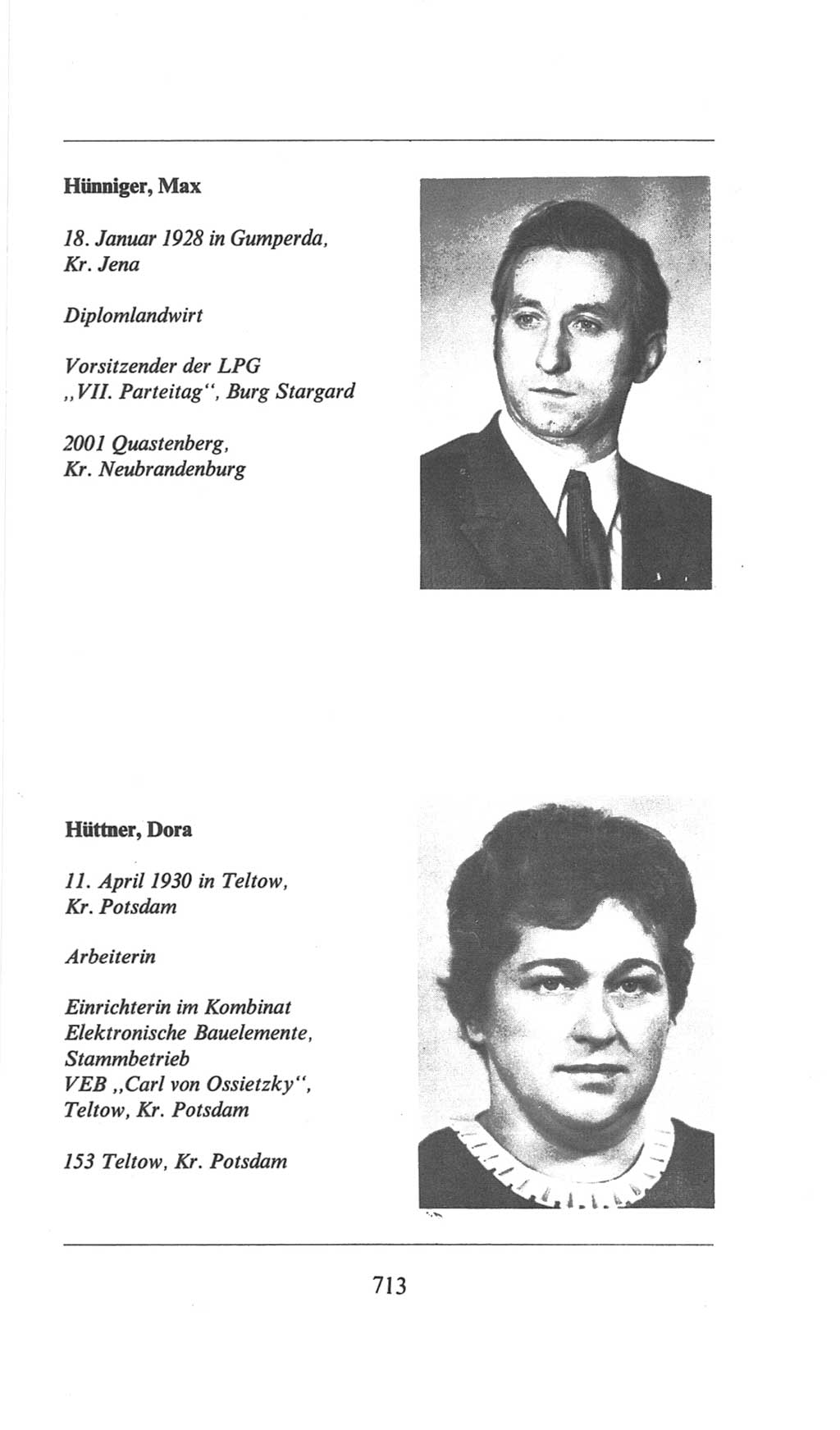 Volkskammer (VK) der Deutschen Demokratischen Republik (DDR), 6. Wahlperiode 1971-1976, Seite 713 (VK. DDR 6. WP. 1971-1976, S. 713)