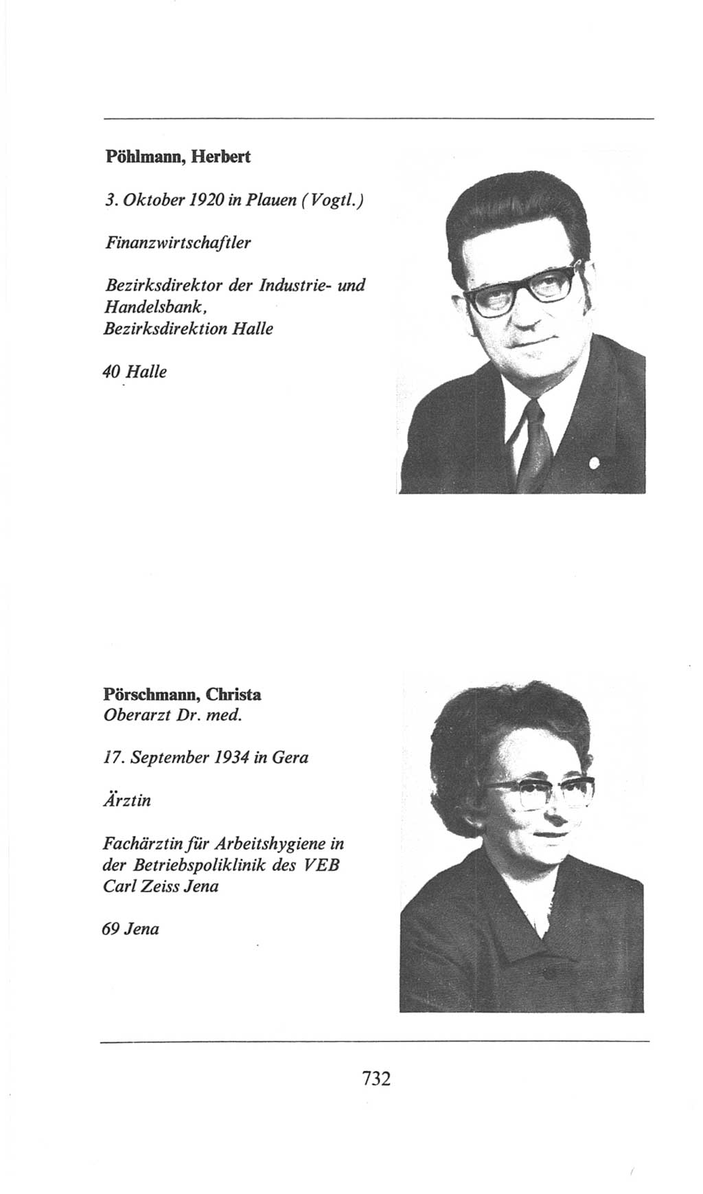 Volkskammer (VK) der Deutschen Demokratischen Republik (DDR), 6. Wahlperiode 1971-1976, Seite 732 (VK. DDR 6. WP. 1971-1976, S. 732)