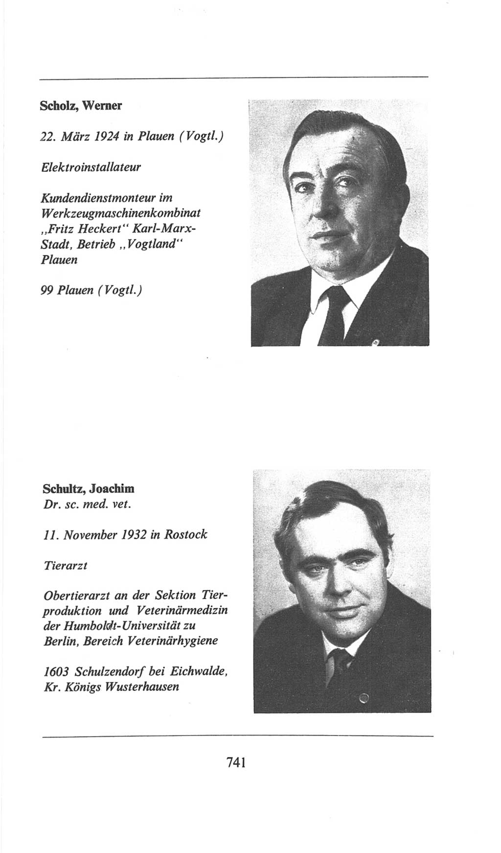 Volkskammer (VK) der Deutschen Demokratischen Republik (DDR), 6. Wahlperiode 1971-1976, Seite 741 (VK. DDR 6. WP. 1971-1976, S. 741)