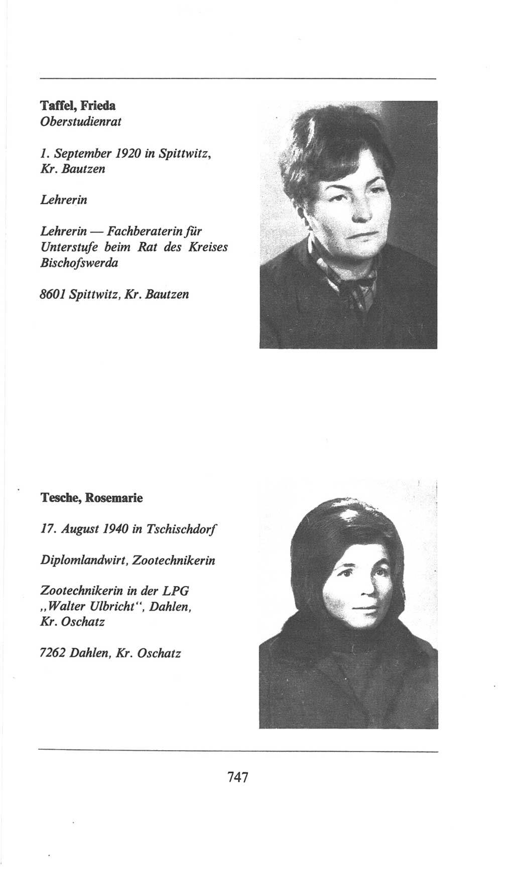 Volkskammer (VK) der Deutschen Demokratischen Republik (DDR), 6. Wahlperiode 1971-1976, Seite 747 (VK. DDR 6. WP. 1971-1976, S. 747)