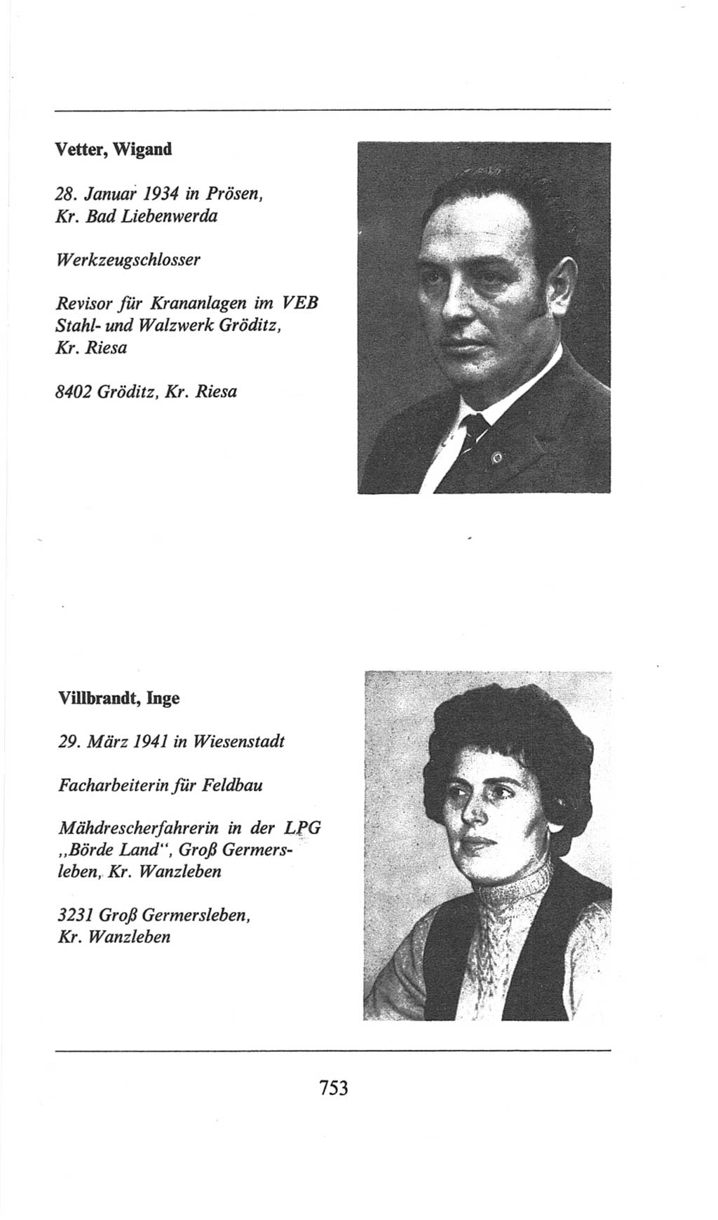 Volkskammer (VK) der Deutschen Demokratischen Republik (DDR), 6. Wahlperiode 1971-1976, Seite 753 (VK. DDR 6. WP. 1971-1976, S. 753)