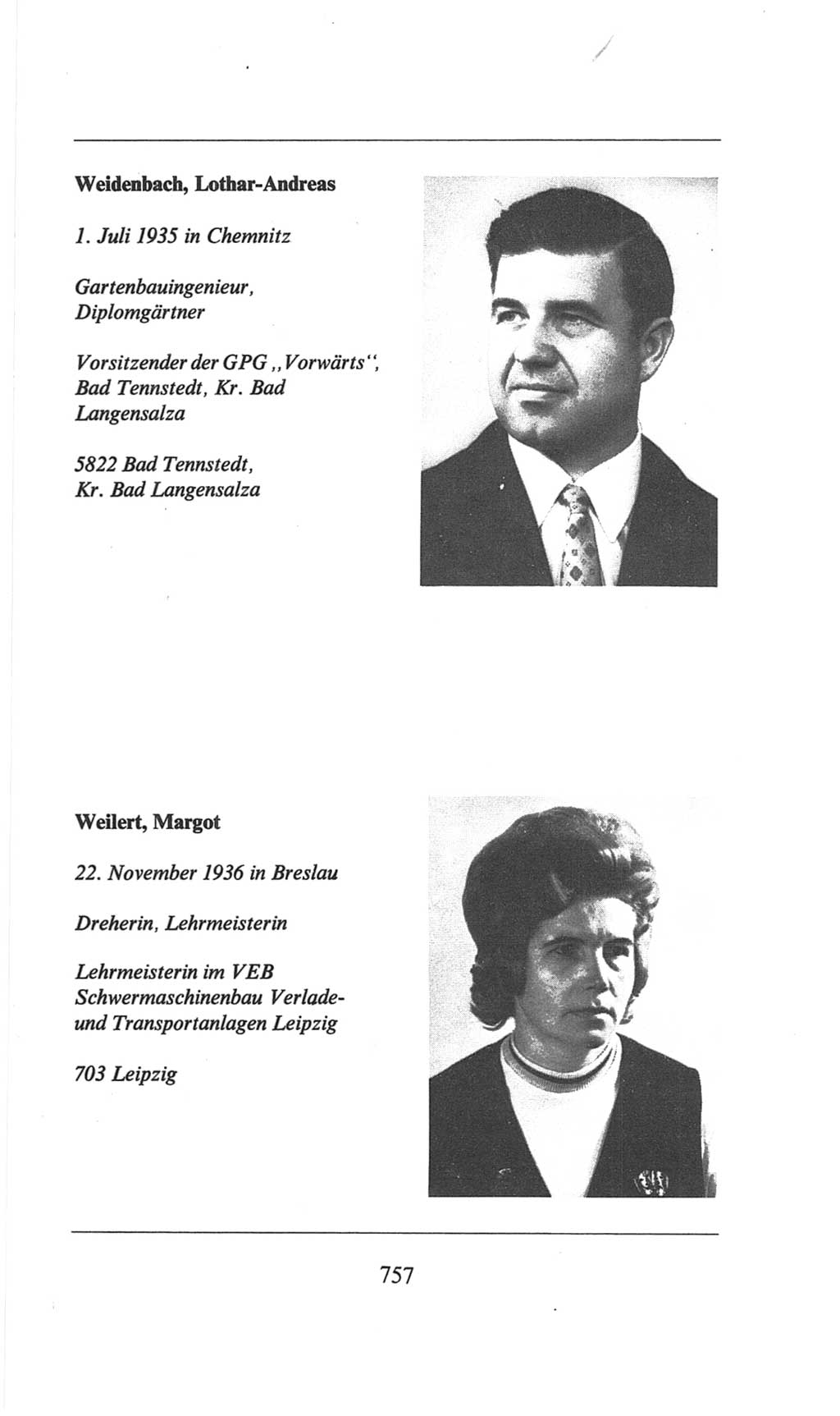 Volkskammer (VK) der Deutschen Demokratischen Republik (DDR), 6. Wahlperiode 1971-1976, Seite 757 (VK. DDR 6. WP. 1971-1976, S. 757)