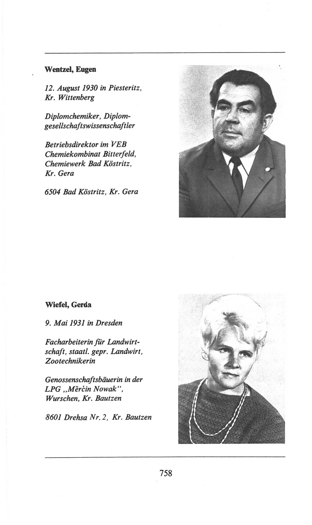 Volkskammer (VK) der Deutschen Demokratischen Republik (DDR), 6. Wahlperiode 1971-1976, Seite 758 (VK. DDR 6. WP. 1971-1976, S. 758)