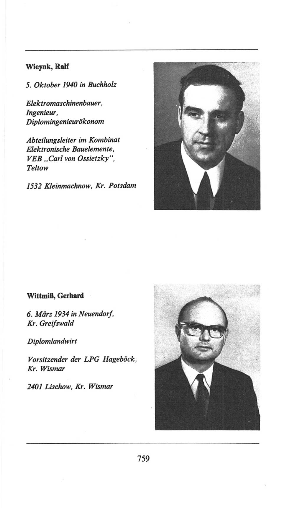 Volkskammer (VK) der Deutschen Demokratischen Republik (DDR), 6. Wahlperiode 1971-1976, Seite 759 (VK. DDR 6. WP. 1971-1976, S. 759)