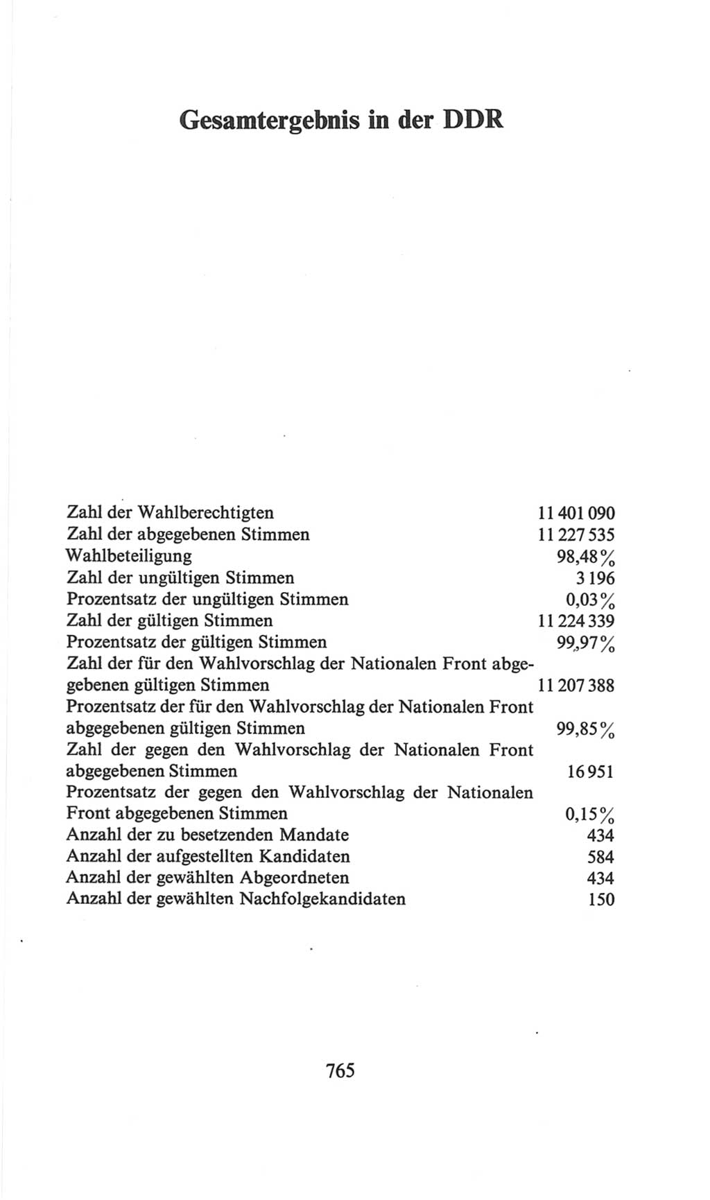 Volkskammer (VK) der Deutschen Demokratischen Republik (DDR), 6. Wahlperiode 1971-1976, Seite 765 (VK. DDR 6. WP. 1971-1976, S. 765)