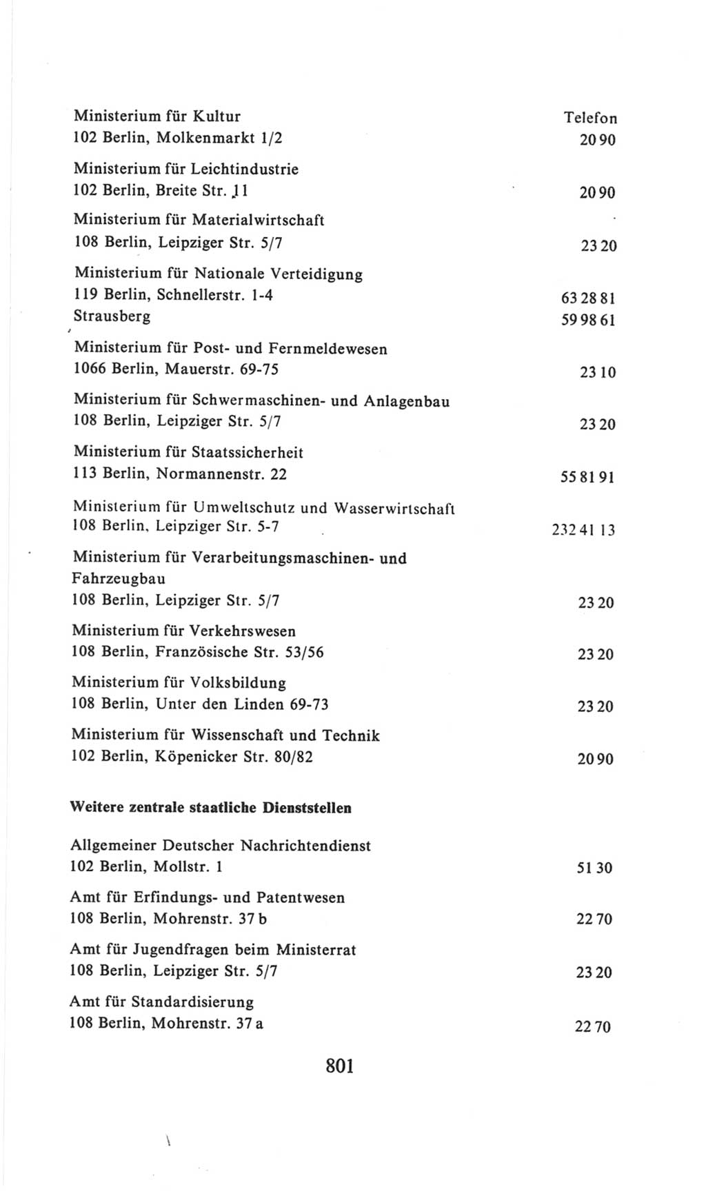 Volkskammer (VK) der Deutschen Demokratischen Republik (DDR), 6. Wahlperiode 1971-1976, Seite 801 (VK. DDR 6. WP. 1971-1976, S. 801)