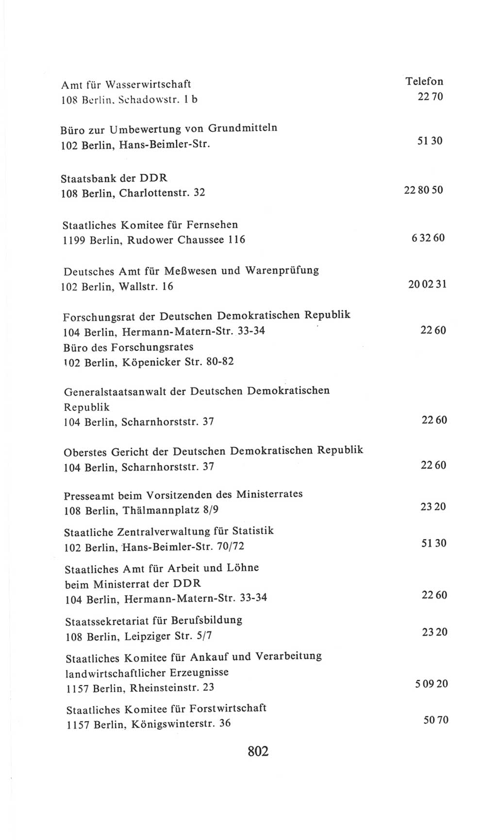 Volkskammer (VK) der Deutschen Demokratischen Republik (DDR), 6. Wahlperiode 1971-1976, Seite 802 (VK. DDR 6. WP. 1971-1976, S. 802)