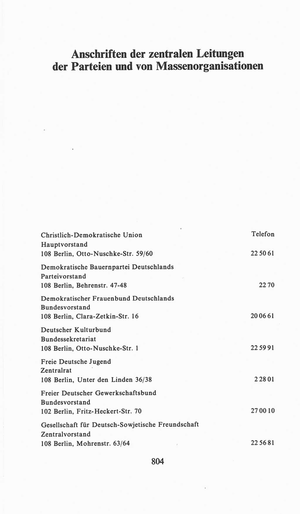 Volkskammer (VK) der Deutschen Demokratischen Republik (DDR), 6. Wahlperiode 1971-1976, Seite 804 (VK. DDR 6. WP. 1971-1976, S. 804)