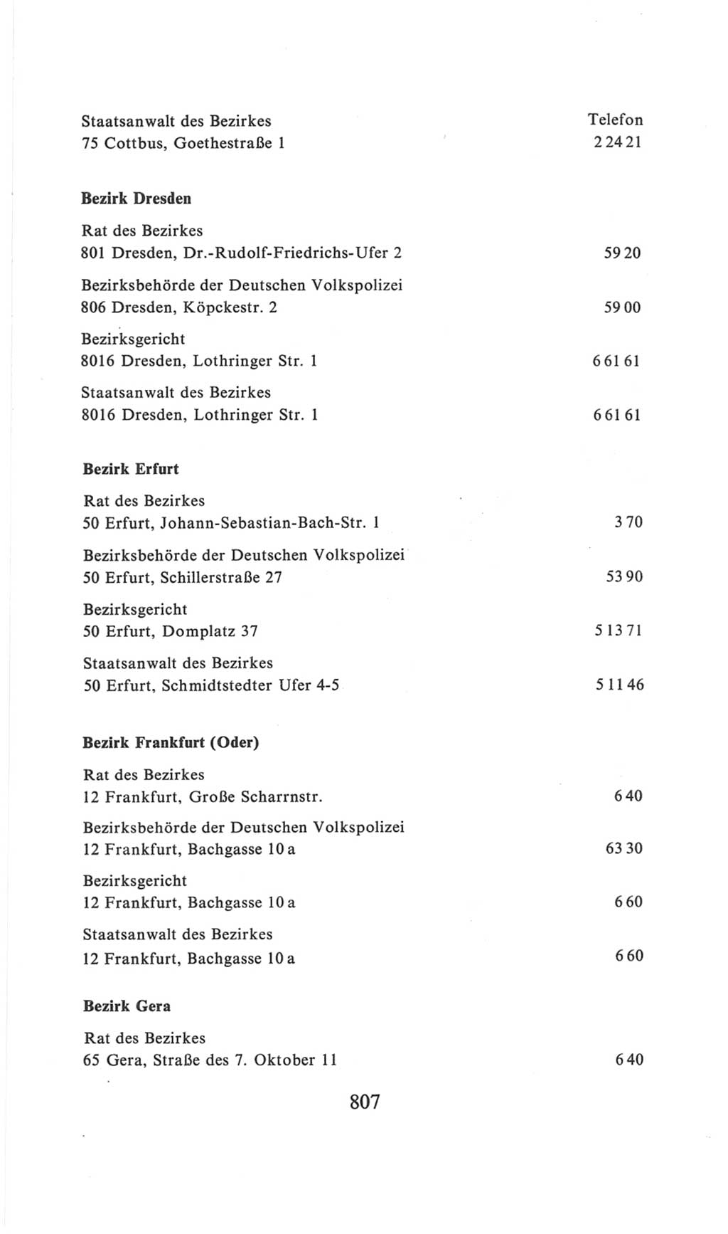 Volkskammer (VK) der Deutschen Demokratischen Republik (DDR), 6. Wahlperiode 1971-1976, Seite 807 (VK. DDR 6. WP. 1971-1976, S. 807)