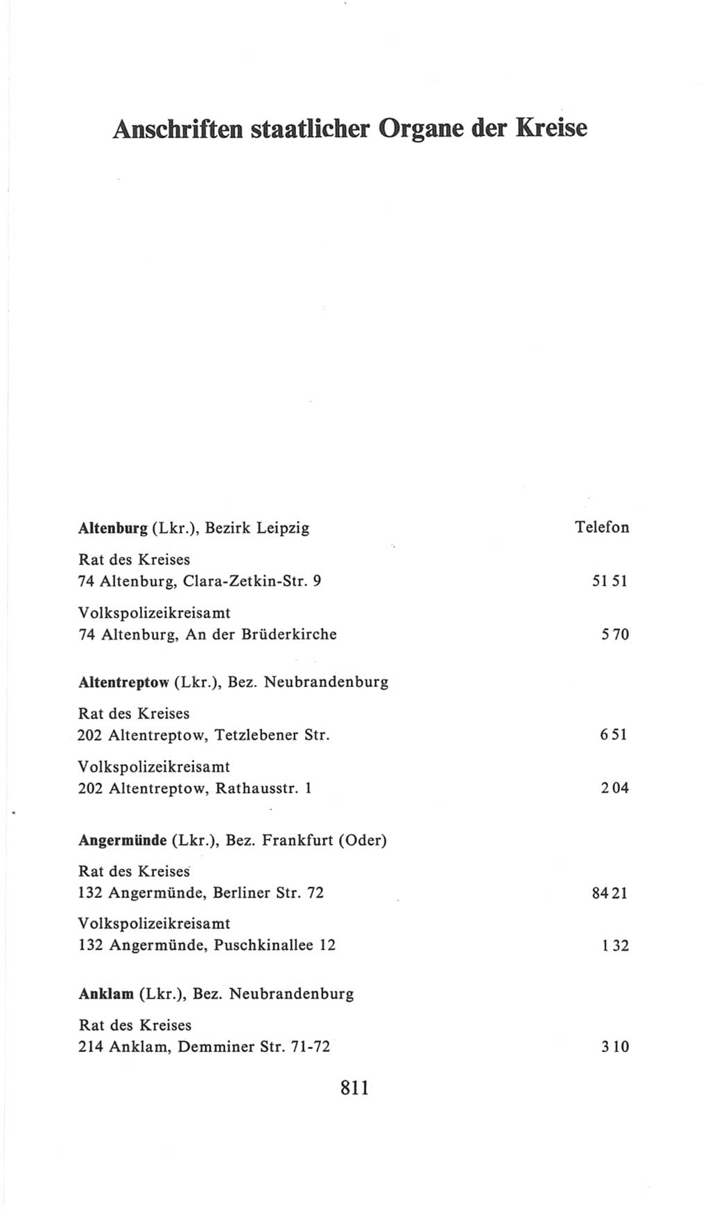 Volkskammer (VK) der Deutschen Demokratischen Republik (DDR), 6. Wahlperiode 1971-1976, Seite 811 (VK. DDR 6. WP. 1971-1976, S. 811)