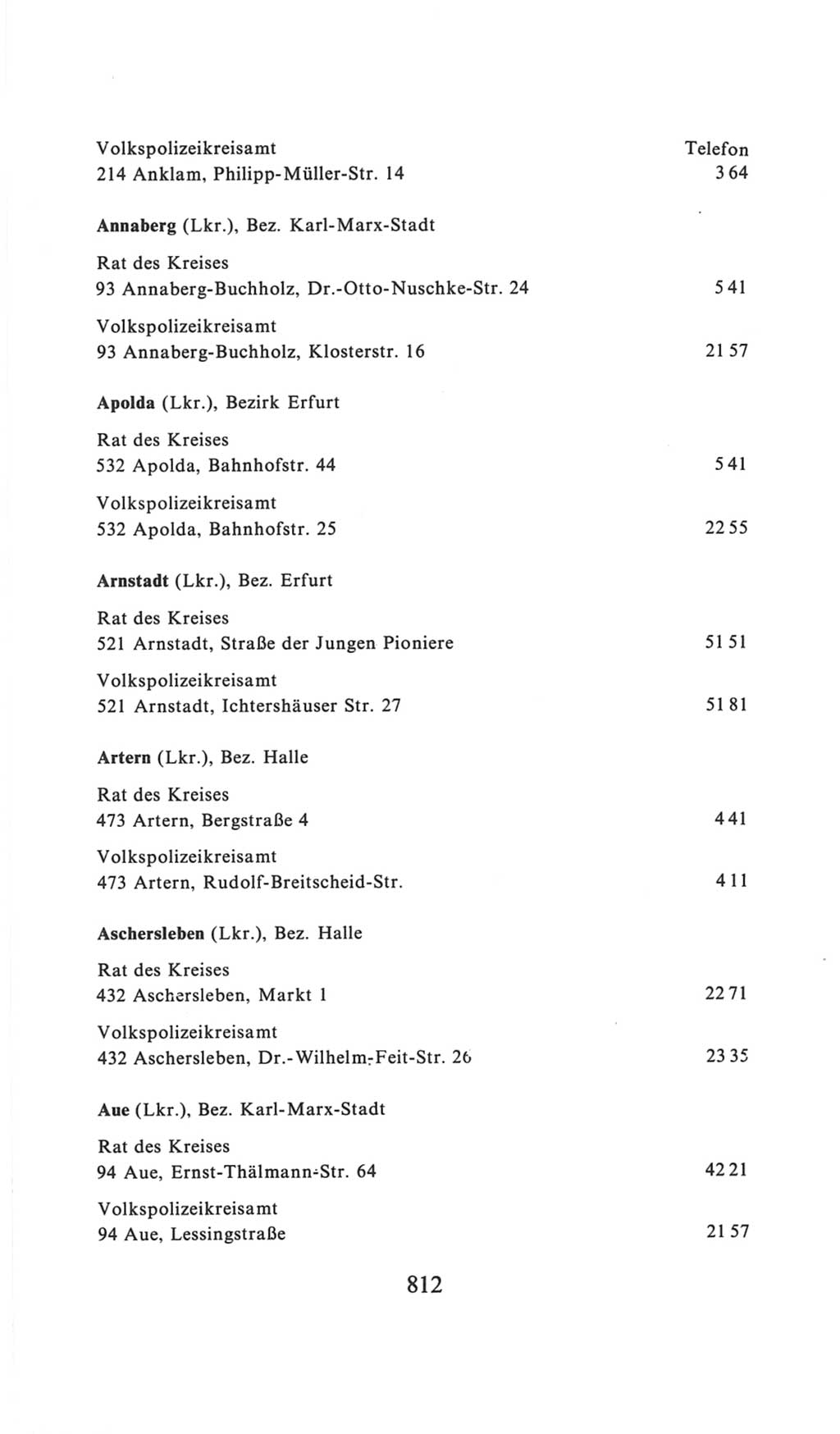 Volkskammer (VK) der Deutschen Demokratischen Republik (DDR), 6. Wahlperiode 1971-1976, Seite 812 (VK. DDR 6. WP. 1971-1976, S. 812)