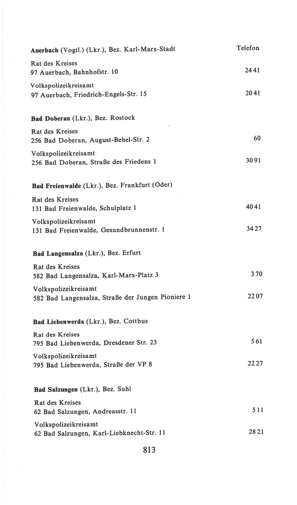 Volkskammer (VK) der Deutschen Demokratischen Republik (DDR), 6. Wahlperiode 1971-1976, Seite 813 (VK. DDR 6. WP. 1971-1976, S. 813)