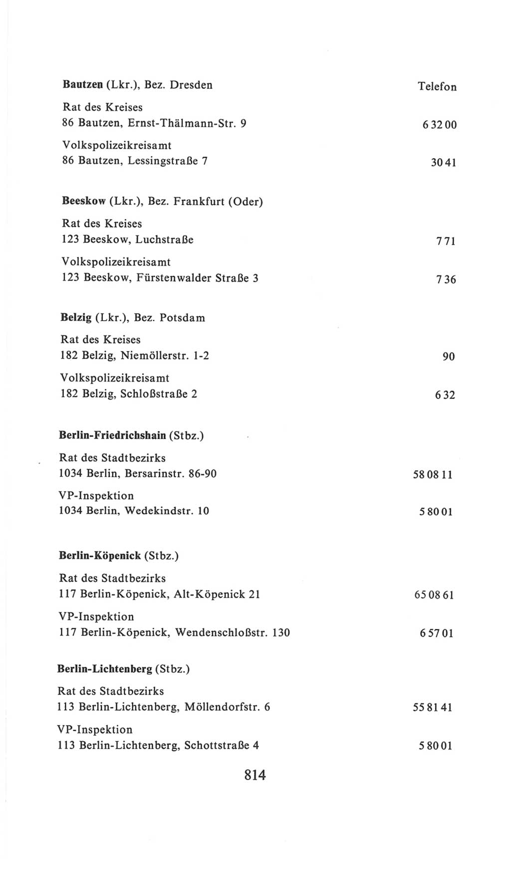 Volkskammer (VK) der Deutschen Demokratischen Republik (DDR), 6. Wahlperiode 1971-1976, Seite 814 (VK. DDR 6. WP. 1971-1976, S. 814)