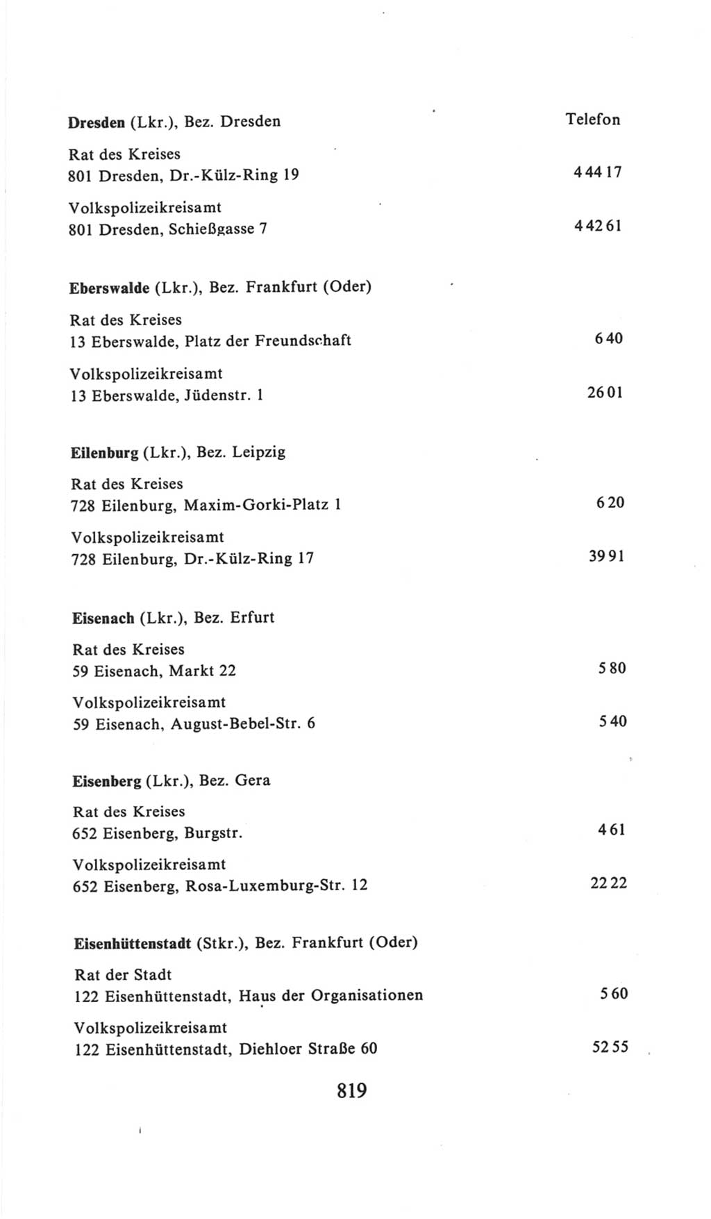 Volkskammer (VK) der Deutschen Demokratischen Republik (DDR), 6. Wahlperiode 1971-1976, Seite 819 (VK. DDR 6. WP. 1971-1976, S. 819)