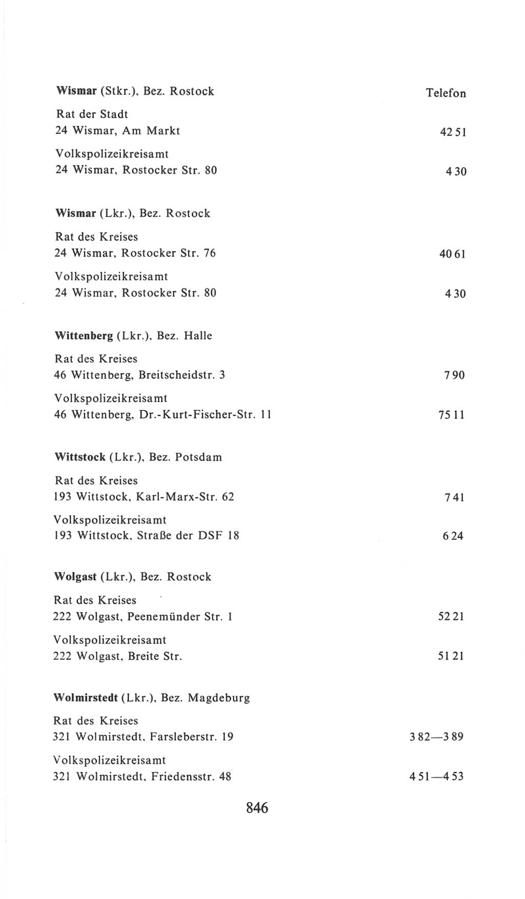 Volkskammer (VK) der Deutschen Demokratischen Republik (DDR), 6. Wahlperiode 1971-1976, Seite 846 (VK. DDR 6. WP. 1971-1976, S. 846)