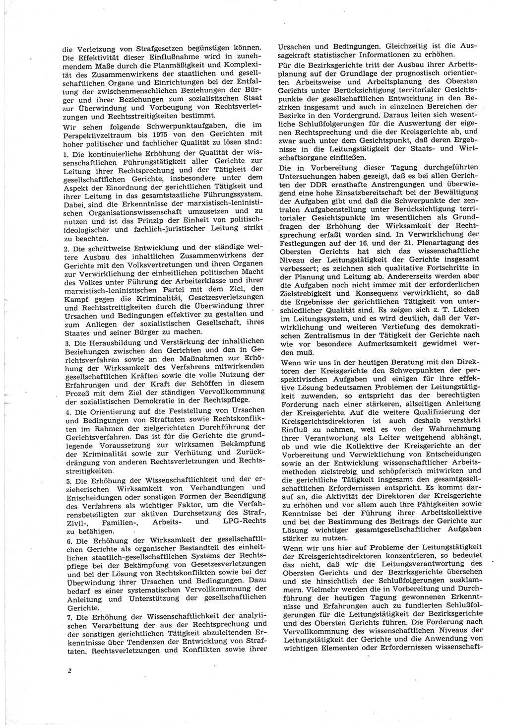 Neue Justiz (NJ), Zeitschrift für Recht und Rechtswissenschaft [Deutsche Demokratische Republik (DDR)], 25. Jahrgang 1971, Seite 2 (NJ DDR 1971, S. 2)