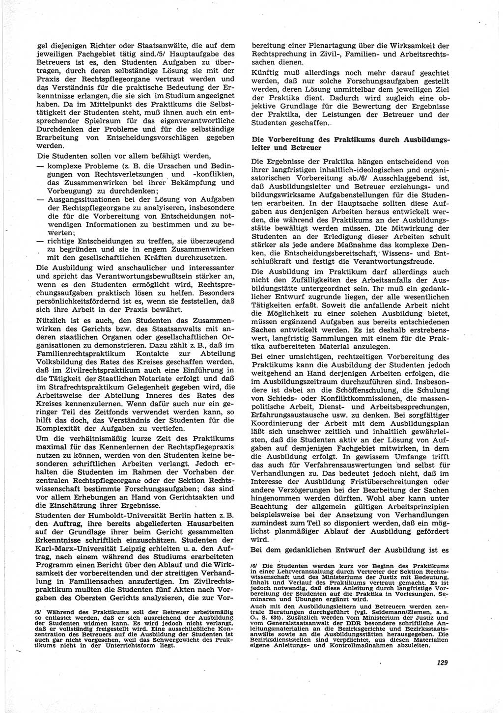 Neue Justiz (NJ), Zeitschrift für Recht und Rechtswissenschaft [Deutsche Demokratische Republik (DDR)], 25. Jahrgang 1971, Seite 129 (NJ DDR 1971, S. 129)