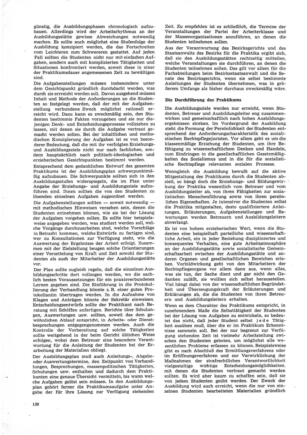 Neue Justiz (NJ), Zeitschrift für Recht und Rechtswissenschaft [Deutsche Demokratische Republik (DDR)], 25. Jahrgang 1971, Seite 130 (NJ DDR 1971, S. 130)