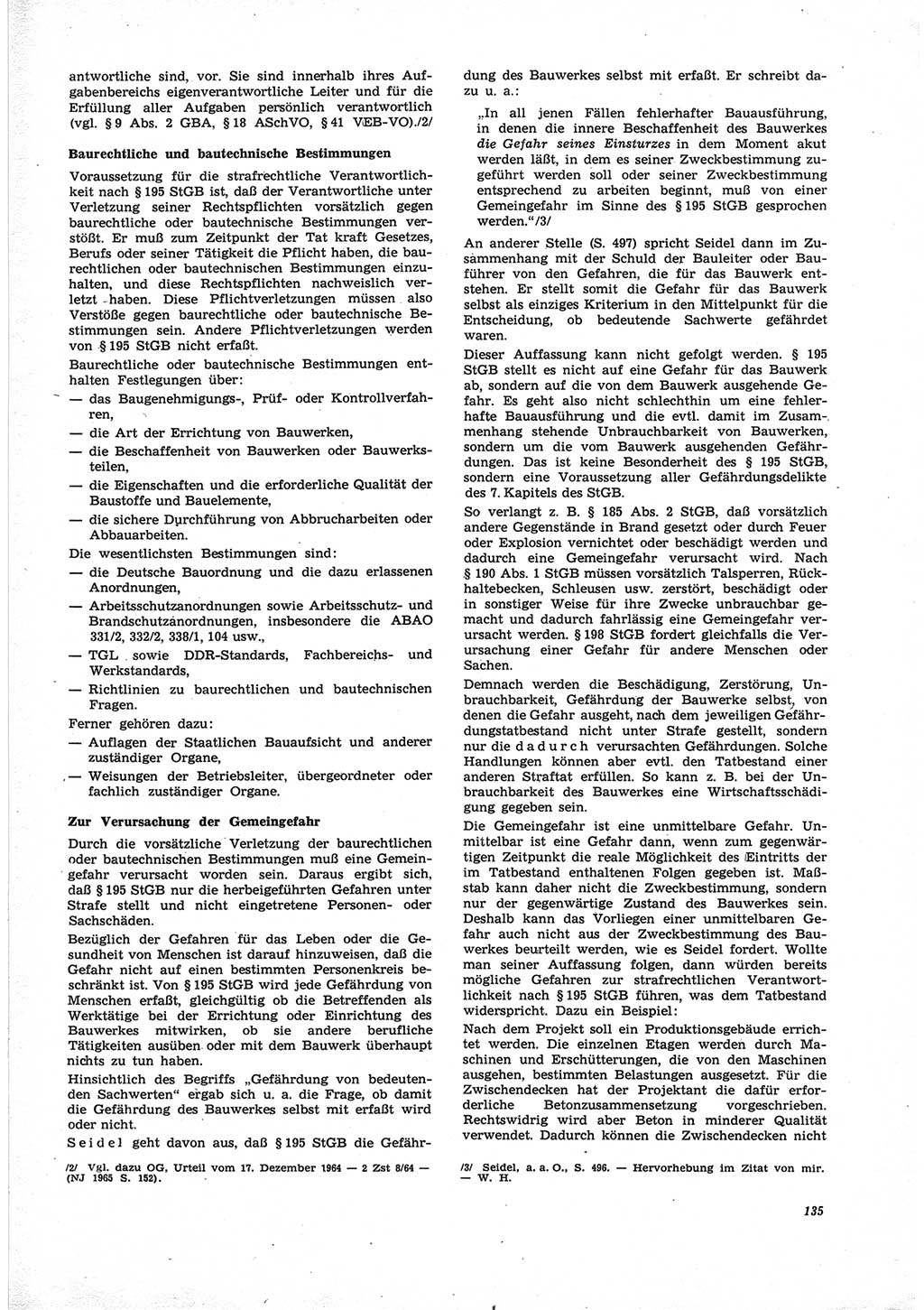 Neue Justiz (NJ), Zeitschrift für Recht und Rechtswissenschaft [Deutsche Demokratische Republik (DDR)], 25. Jahrgang 1971, Seite 135 (NJ DDR 1971, S. 135)