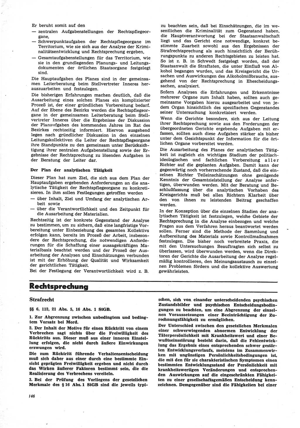 Neue Justiz (NJ), Zeitschrift für Recht und Rechtswissenschaft [Deutsche Demokratische Republik (DDR)], 25. Jahrgang 1971, Seite 146 (NJ DDR 1971, S. 146)