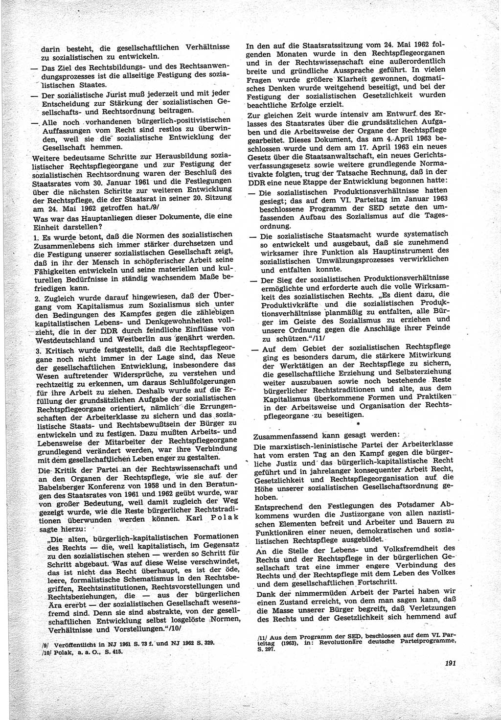 Neue Justiz (NJ), Zeitschrift für Recht und Rechtswissenschaft [Deutsche Demokratische Republik (DDR)], 25. Jahrgang 1971, Seite 191 (NJ DDR 1971, S. 191)