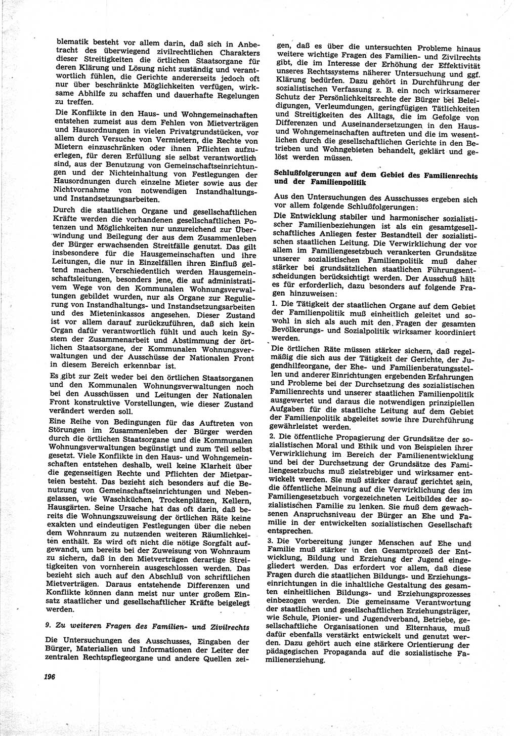 Neue Justiz (NJ), Zeitschrift für Recht und Rechtswissenschaft [Deutsche Demokratische Republik (DDR)], 25. Jahrgang 1971, Seite 196 (NJ DDR 1971, S. 196)