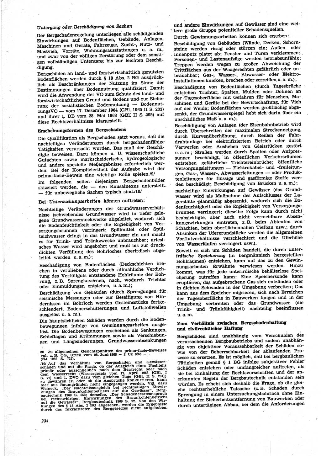 Neue Justiz (NJ), Zeitschrift für Recht und Rechtswissenschaft [Deutsche Demokratische Republik (DDR)], 25. Jahrgang 1971, Seite 234 (NJ DDR 1971, S. 234)