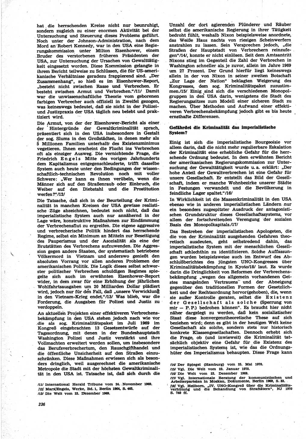 Neue Justiz (NJ), Zeitschrift für Recht und Rechtswissenschaft [Deutsche Demokratische Republik (DDR)], 25. Jahrgang 1971, Seite 236 (NJ DDR 1971, S. 236)