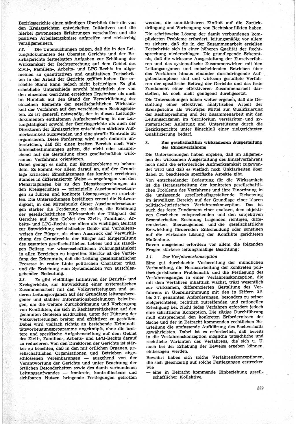 Neue Justiz (NJ), Zeitschrift für Recht und Rechtswissenschaft [Deutsche Demokratische Republik (DDR)], 25. Jahrgang 1971, Seite 259 (NJ DDR 1971, S. 259)