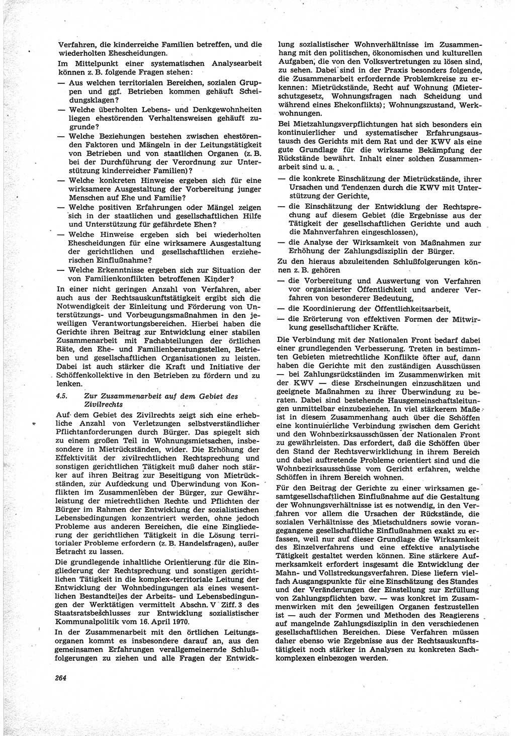 Neue Justiz (NJ), Zeitschrift für Recht und Rechtswissenschaft [Deutsche Demokratische Republik (DDR)], 25. Jahrgang 1971, Seite 264 (NJ DDR 1971, S. 264)