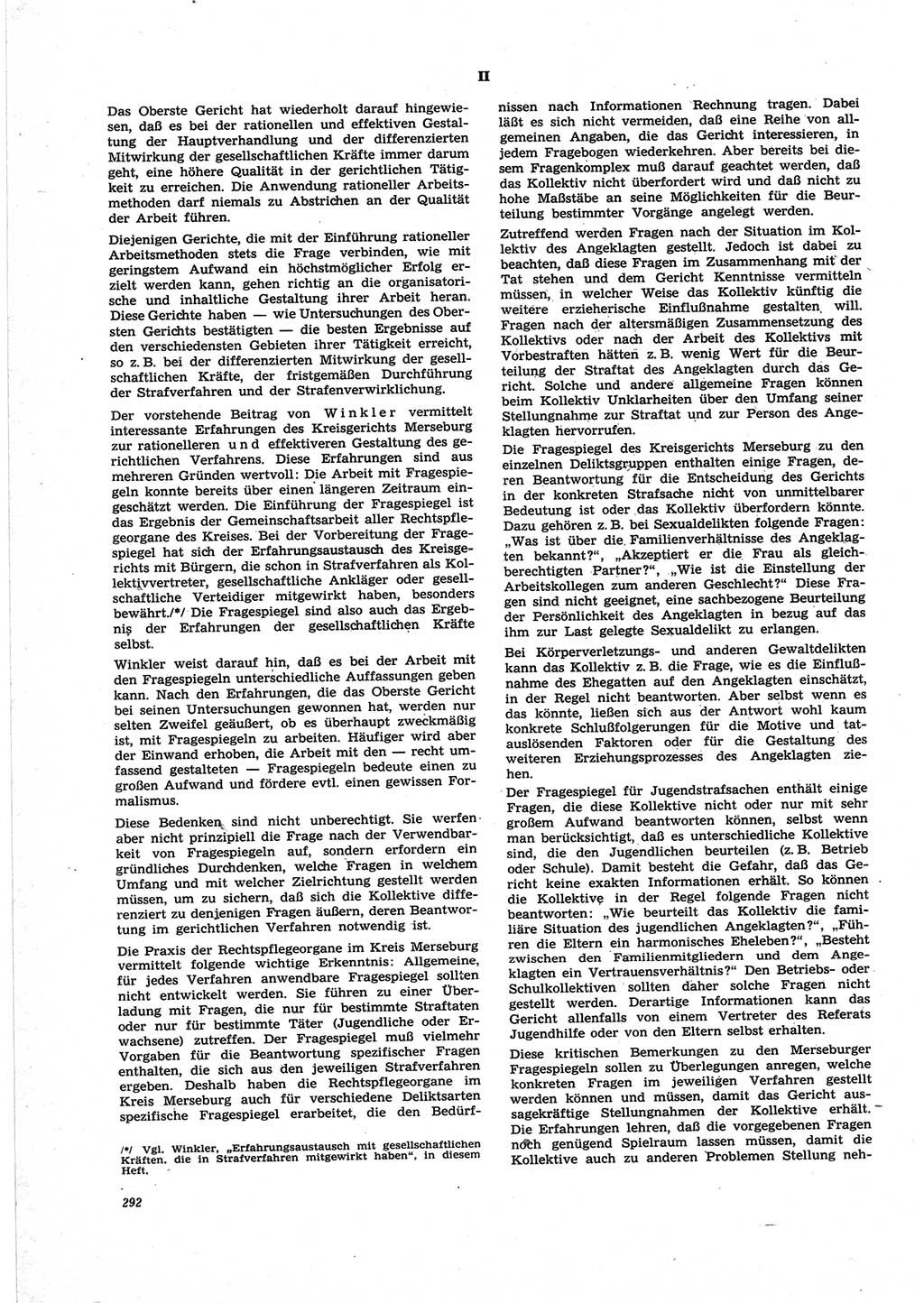 Neue Justiz (NJ), Zeitschrift für Recht und Rechtswissenschaft [Deutsche Demokratische Republik (DDR)], 25. Jahrgang 1971, Seite 292 (NJ DDR 1971, S. 292)