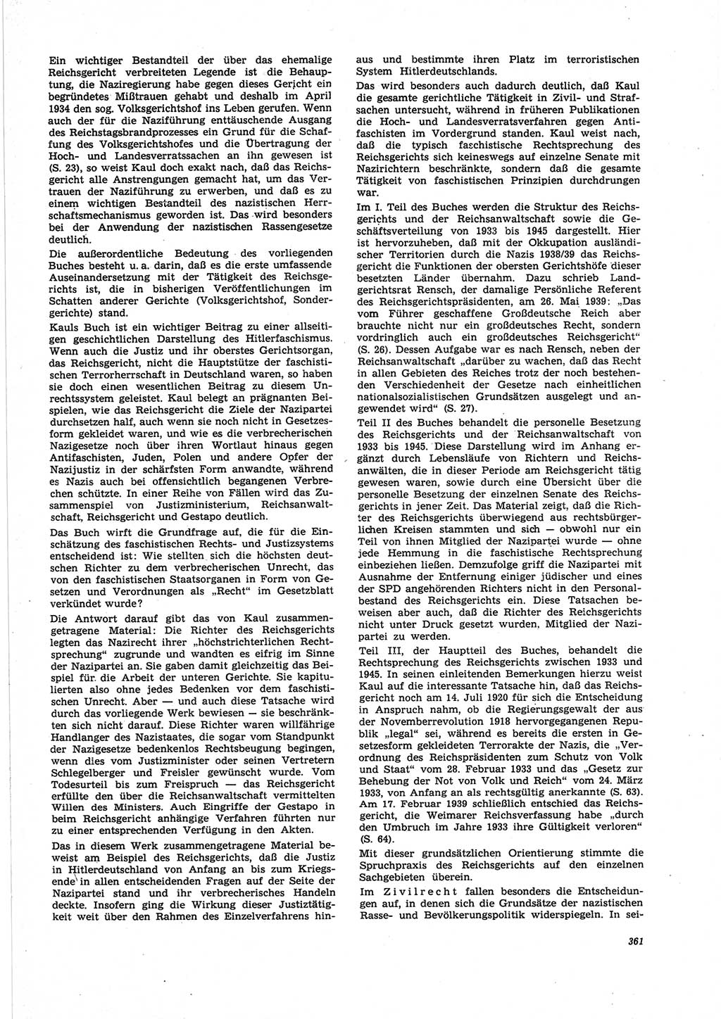 Neue Justiz (NJ), Zeitschrift für Recht und Rechtswissenschaft [Deutsche Demokratische Republik (DDR)], 25. Jahrgang 1971, Seite 361 (NJ DDR 1971, S. 361)