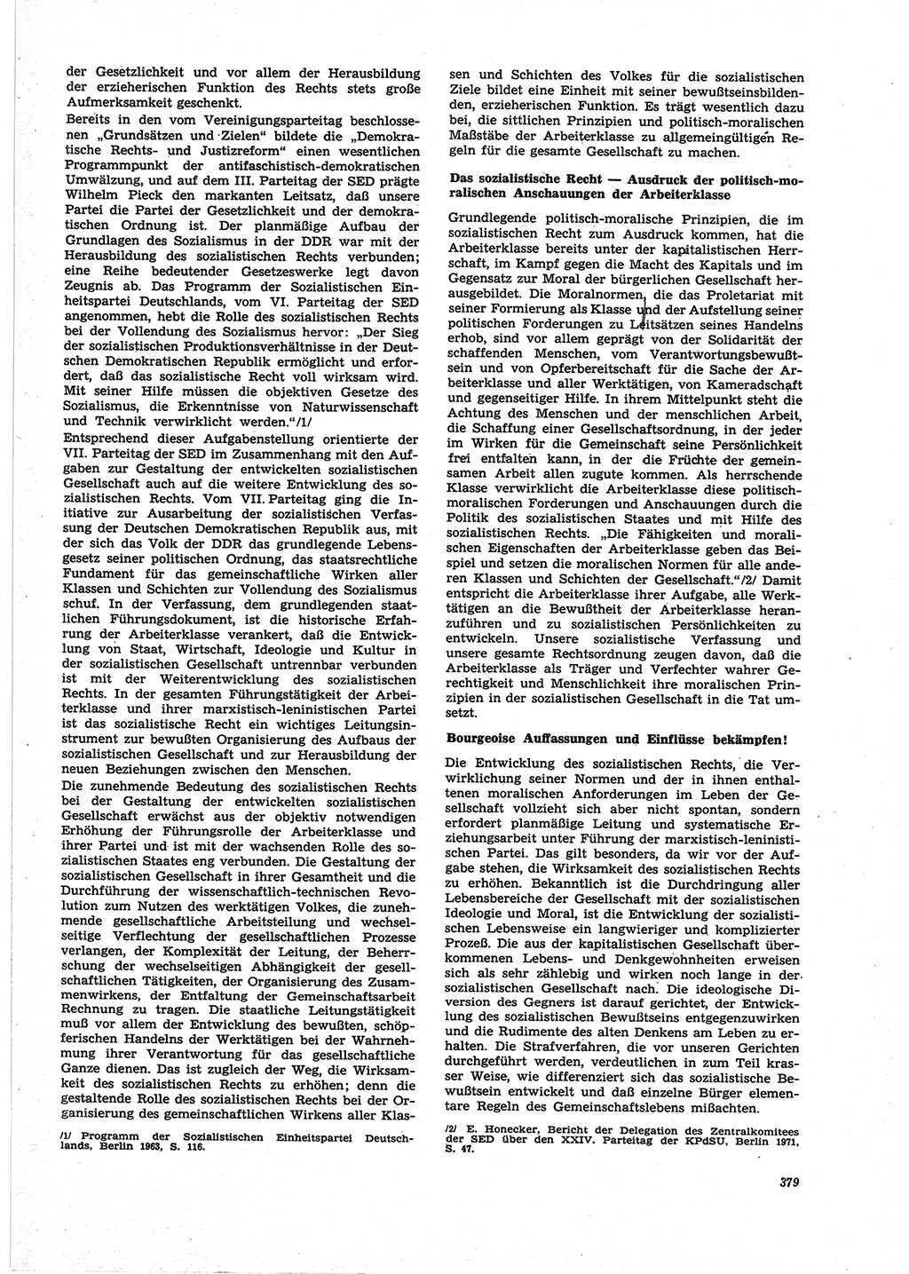 Neue Justiz (NJ), Zeitschrift für Recht und Rechtswissenschaft [Deutsche Demokratische Republik (DDR)], 25. Jahrgang 1971, Seite 379 (NJ DDR 1971, S. 379)