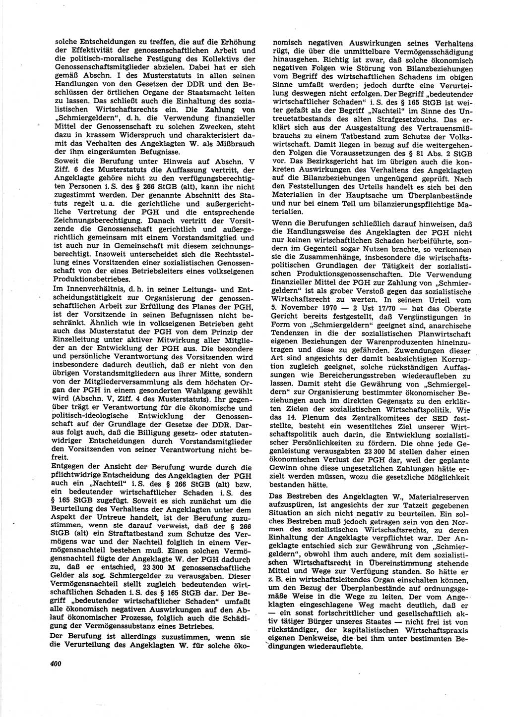 Neue Justiz (NJ), Zeitschrift für Recht und Rechtswissenschaft [Deutsche Demokratische Republik (DDR)], 25. Jahrgang 1971, Seite 400 (NJ DDR 1971, S. 400)