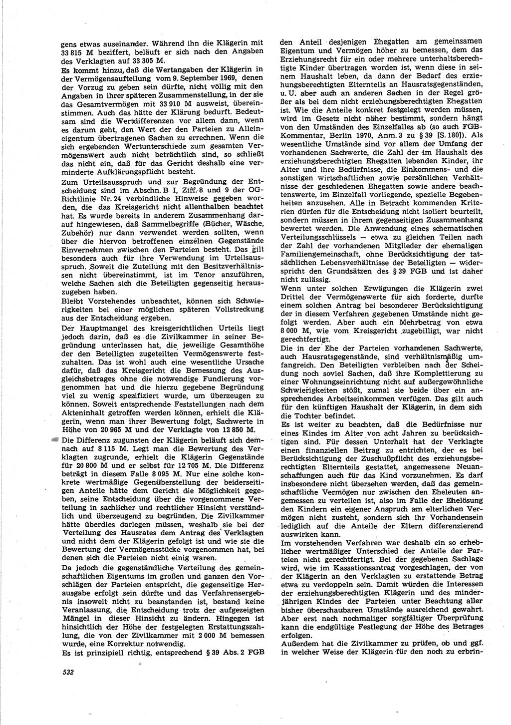 Neue Justiz (NJ), Zeitschrift für Recht und Rechtswissenschaft [Deutsche Demokratische Republik (DDR)], 25. Jahrgang 1971, Seite 532 (NJ DDR 1971, S. 532)