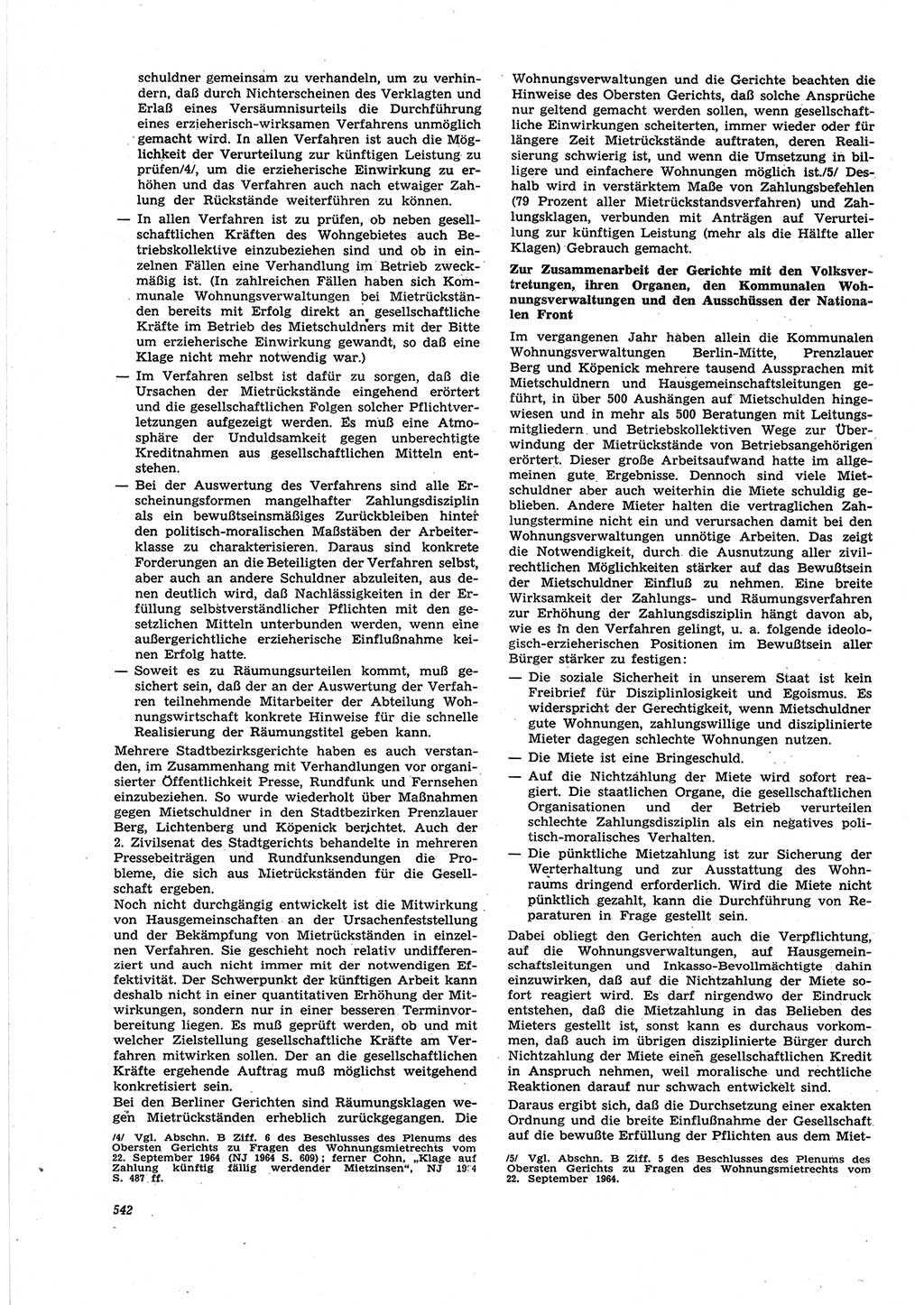 Neue Justiz (NJ), Zeitschrift für Recht und Rechtswissenschaft [Deutsche Demokratische Republik (DDR)], 25. Jahrgang 1971, Seite 542 (NJ DDR 1971, S. 542)