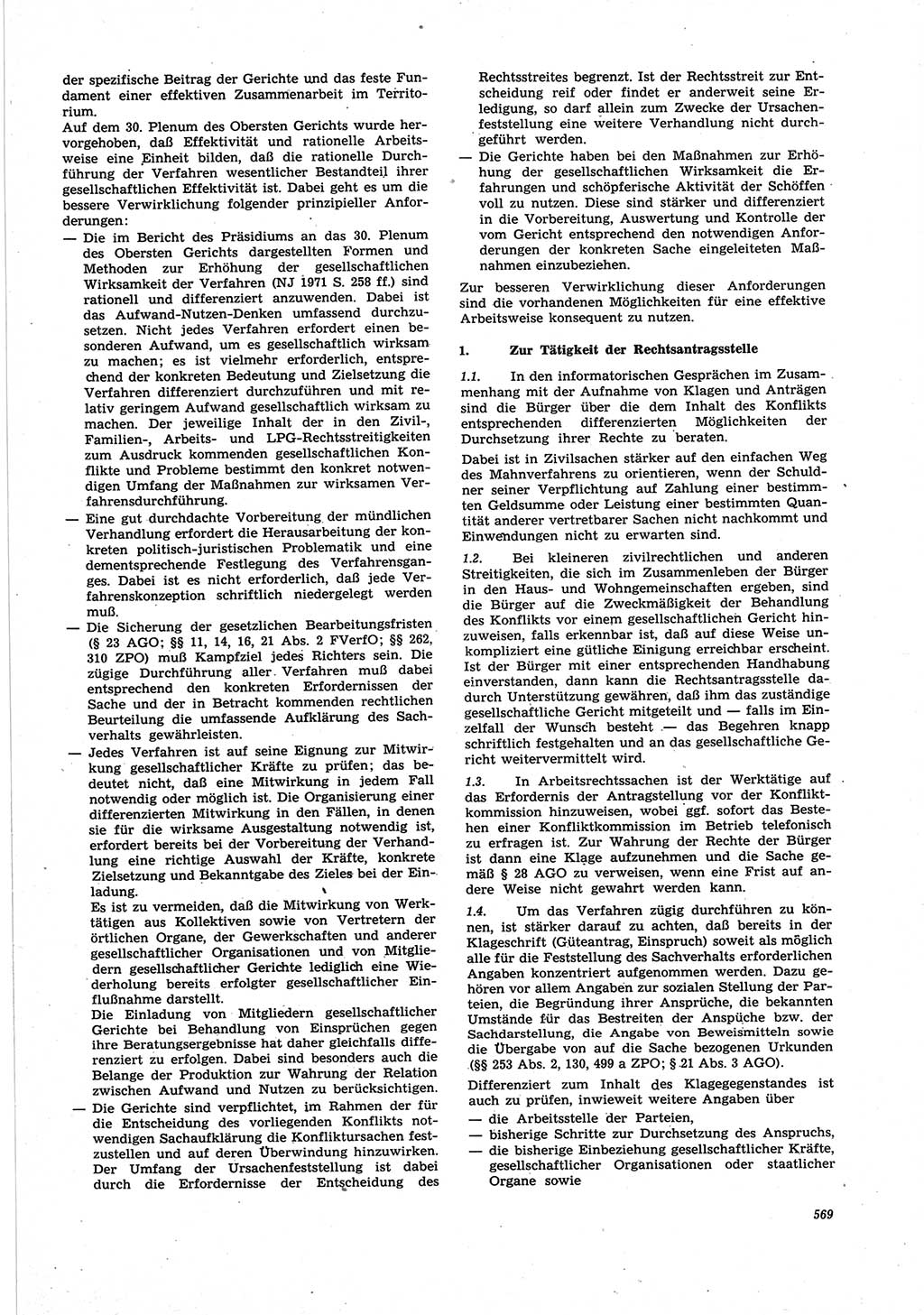 Neue Justiz (NJ), Zeitschrift für Recht und Rechtswissenschaft [Deutsche Demokratische Republik (DDR)], 25. Jahrgang 1971, Seite 569 (NJ DDR 1971, S. 569)