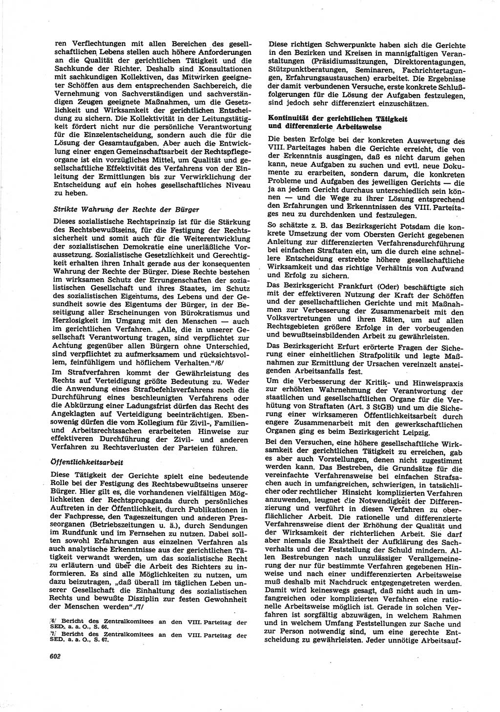 Neue Justiz (NJ), Zeitschrift für Recht und Rechtswissenschaft [Deutsche Demokratische Republik (DDR)], 25. Jahrgang 1971, Seite 602 (NJ DDR 1971, S. 602)