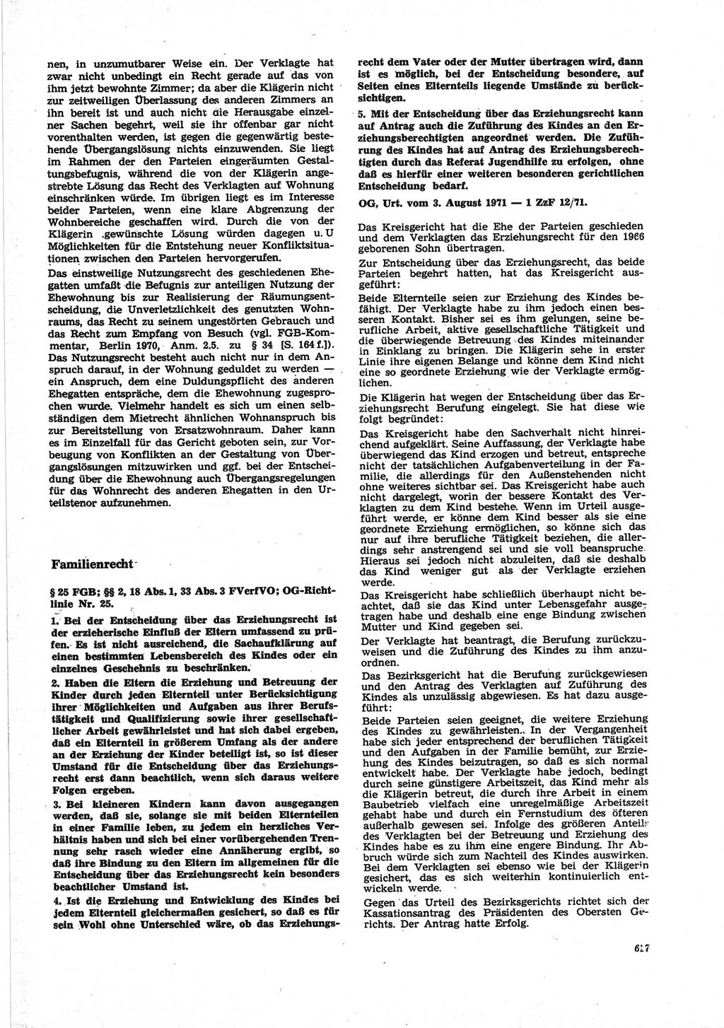 Neue Justiz (NJ), Zeitschrift für Recht und Rechtswissenschaft [Deutsche Demokratische Republik (DDR)], 25. Jahrgang 1971, Seite 627 (NJ DDR 1971, S. 627)