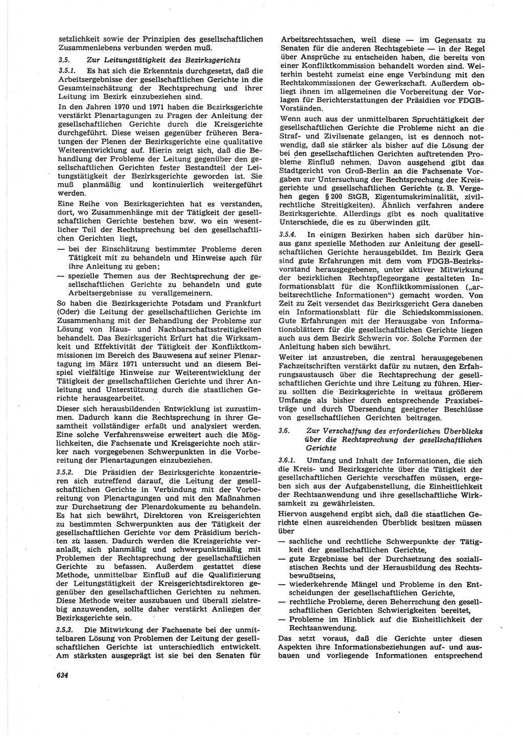 Neue Justiz (NJ), Zeitschrift für Recht und Rechtswissenschaft [Deutsche Demokratische Republik (DDR)], 25. Jahrgang 1971, Seite 634 (NJ DDR 1971, S. 634)