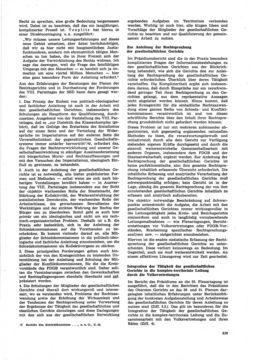 Neue Justiz (NJ), Zeitschrift für Recht und Rechtswissenschaft [Deutsche Demokratische Republik (DDR)], 25. Jahrgang 1971, Seite 639 (NJ DDR 1971, S. 639)
