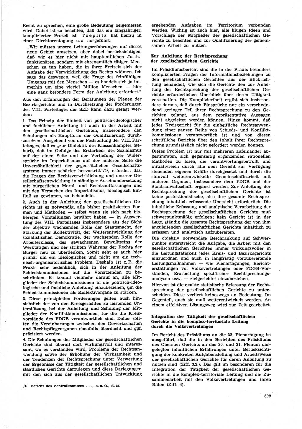 Neue Justiz (NJ), Zeitschrift für Recht und Rechtswissenschaft [Deutsche Demokratische Republik (DDR)], 25. Jahrgang 1971, Seite 639 (NJ DDR 1971, S. 639)