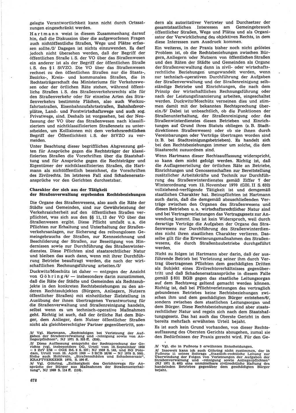 Neue Justiz (NJ), Zeitschrift für Recht und Rechtswissenschaft [Deutsche Demokratische Republik (DDR)], 25. Jahrgang 1971, Seite 678 (NJ DDR 1971, S. 678)